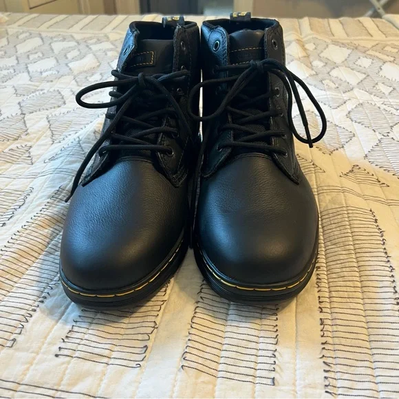 Dr Martens size 12 black leather boots NN29 7SW - Picture 2 of 9